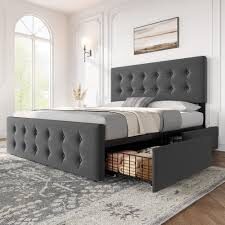 Queen Bed Frame with Mattress